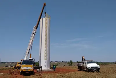 Caixa D'água Metálica Torre